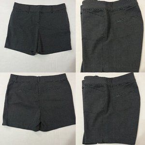 Hilary Radley Sz XL Black With Whit Dots Pull On Bermuda Shorts